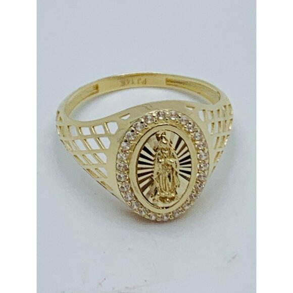 ❤️ 14k solid gold ring Virgin Mary our lady of Guadalupe❤️ Size 8